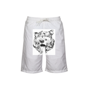 Tiger Boys All-Over Print Swim Trunks