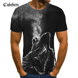 Motorcycle Werewolf 3D Print T shirts Funny Hip-hop Tshirt Fashion Trend Men Loose T-shirt Summer Tide Youth Breathable Tees